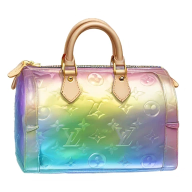 Iridescent Louis Vuitton bag sticker