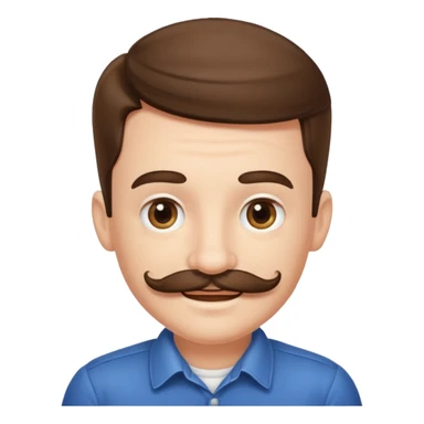 mustache Young boy,Big mustache.
negative: Dont use same face. sticker