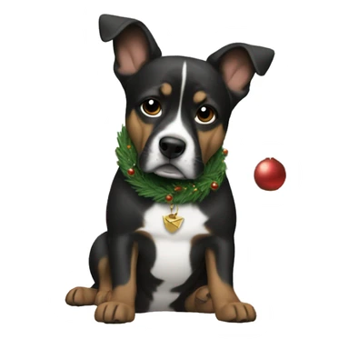 Dogg and Christmas Tree sticker
