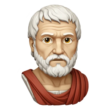 Ancient greece sculpture of Seneca sticker