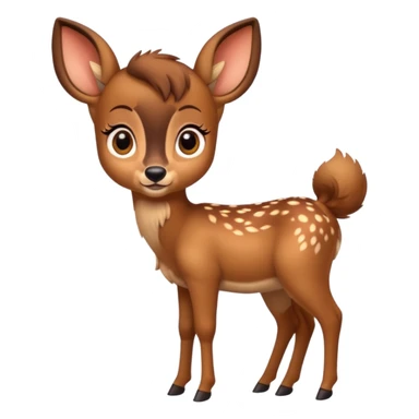 A cute full body Bambi  sticker