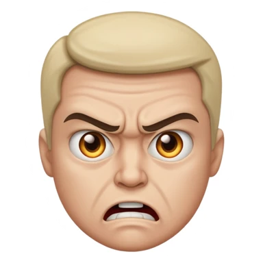 Angry but can't express anger just staring sticker