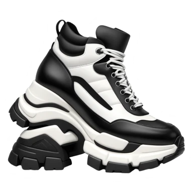 balenciaga tracks black and white sticker