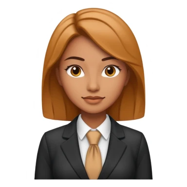 ceo woman confidently wears smart business attire sticker