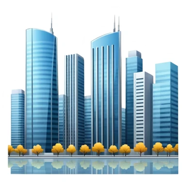 city skyline sticker