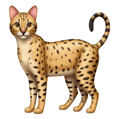 Savannah cat, wild and energetic sticker