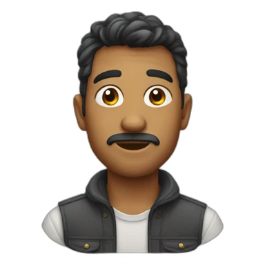 Homme sanglier sticker