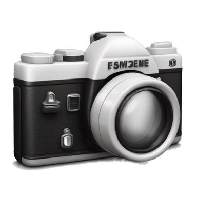 Appareil photo noir et blanc sticker