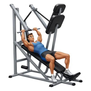 guy leg press machine sticker