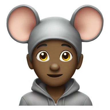 boy dressed as a rat sticker