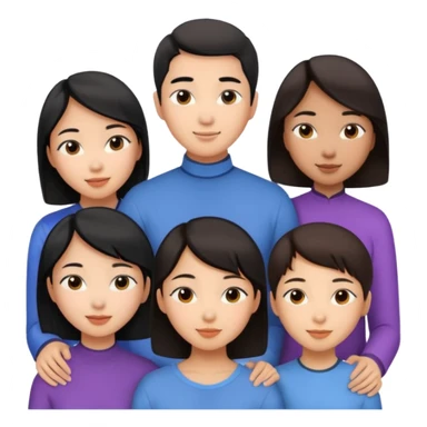 Friendship - relationship of mutual affection between people -  girls and a boy of various races with at least one asian girl. Show their necks, and shoulders please sticker