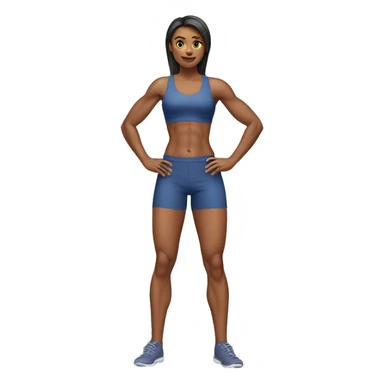 Woman leg muscles, fit woman sticker
