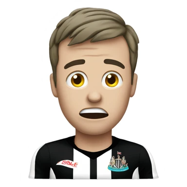 Newcastle supporter crying  sticker