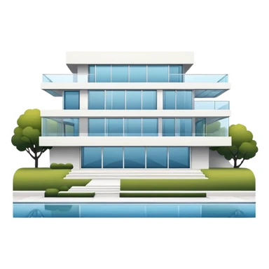Modern mansion sticker