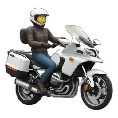 Ein Motorrad mit Beiwagen sticker