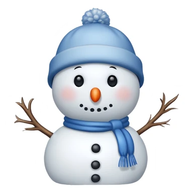 snowmen wearing cap  sticker