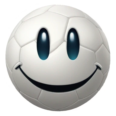 Football ball with smile  sticker