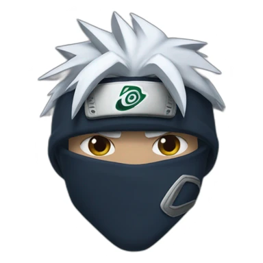 Kakashi in a black nike hoodie  sticker
