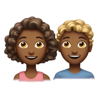 Two cousins being in the sun sticker