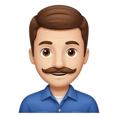 mustache Young boy,Big mustache. sticker