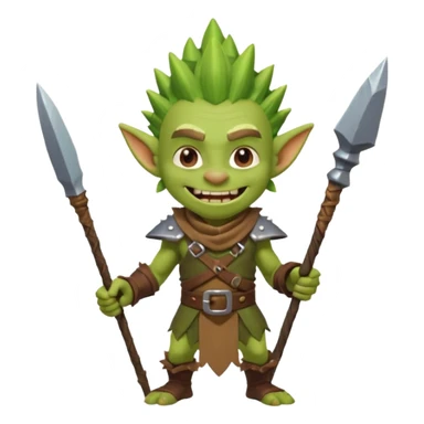 Goblin from clash royal mememe sticker