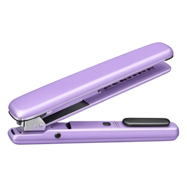 pastel lilac hair straightener with shiny plates sticker