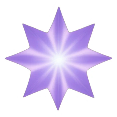 An individual star emoji with multiple rays sticker