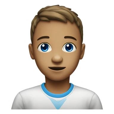 enfant avec yeux bleu sticker