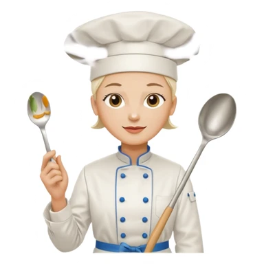 chef de cuisine, pop art, simple lines, flat sticker