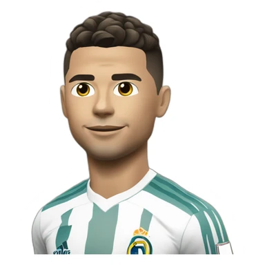 Ronaldo soulève une ligue des champions sticker