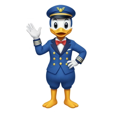 donald duck full sticker
