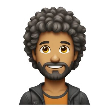 personagem masculino com cabelo em topete, gordinho sticker