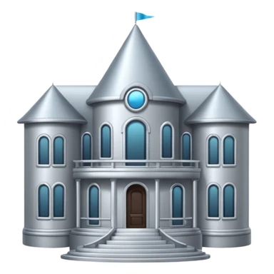 silver mansion emoji sticker