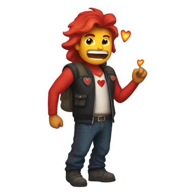 Fuego corazón  sticker