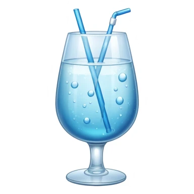 GLASS WITH FIZZ WATER sticker