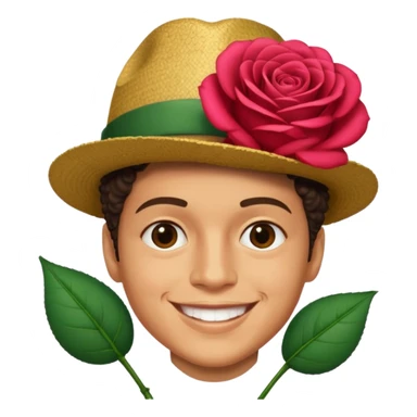 Bruno mars ve rose sticker