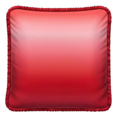Red fur blanket square ombre sticker