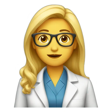 Scientist woman sticker