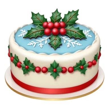 Christmas Cake sticker