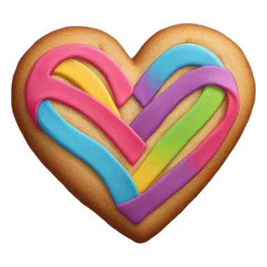 Suicide awareness ribbon, heart cookie sticker