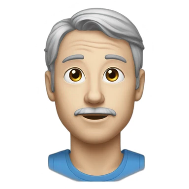 Un humain nommé eliott châtain aux yeux bleus  sticker