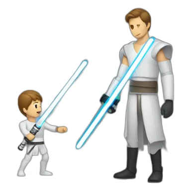 Guy with lightsaber getting hand cut off sticker