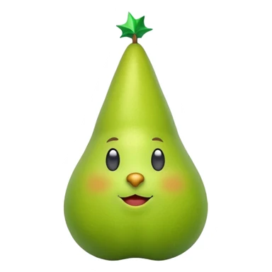 Birne die Party macht ohne Alkoholglas sticker