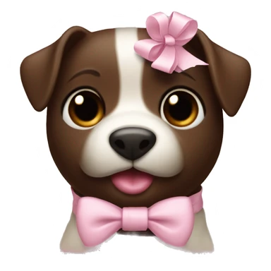 Espresso Martin with a light pink bow sticker