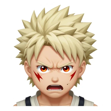 Katsuki Bakugo angry sticker