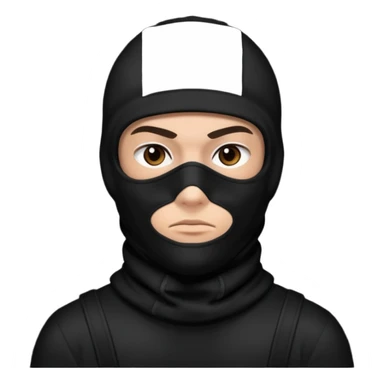 Peux tu me faire un gangster cagouler 🙏🏽  sticker