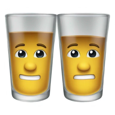 two shot glasses sticker