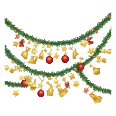 New Year's garland  sticker