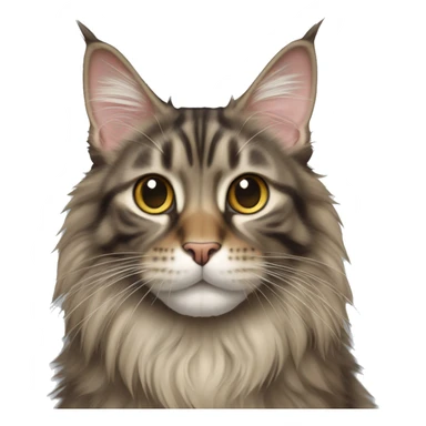 Maine coon cat tabby sticker