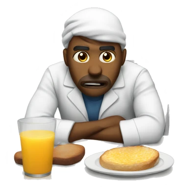 Sick of life during breakfast shift sticker